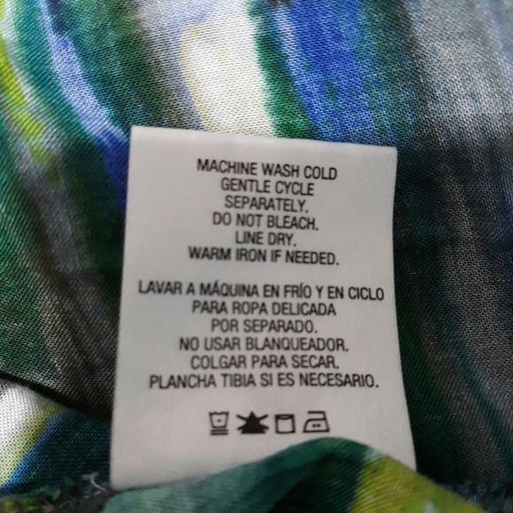 Attention Dress Maxi Sleeveless Multicolor Purple Green Blue Cutout Deta… - Picture 11 of 11